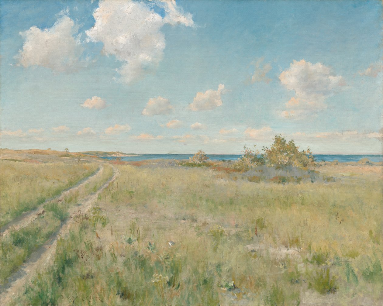 Die alte Straße zum Meer, um 1893 von William Merritt Chase