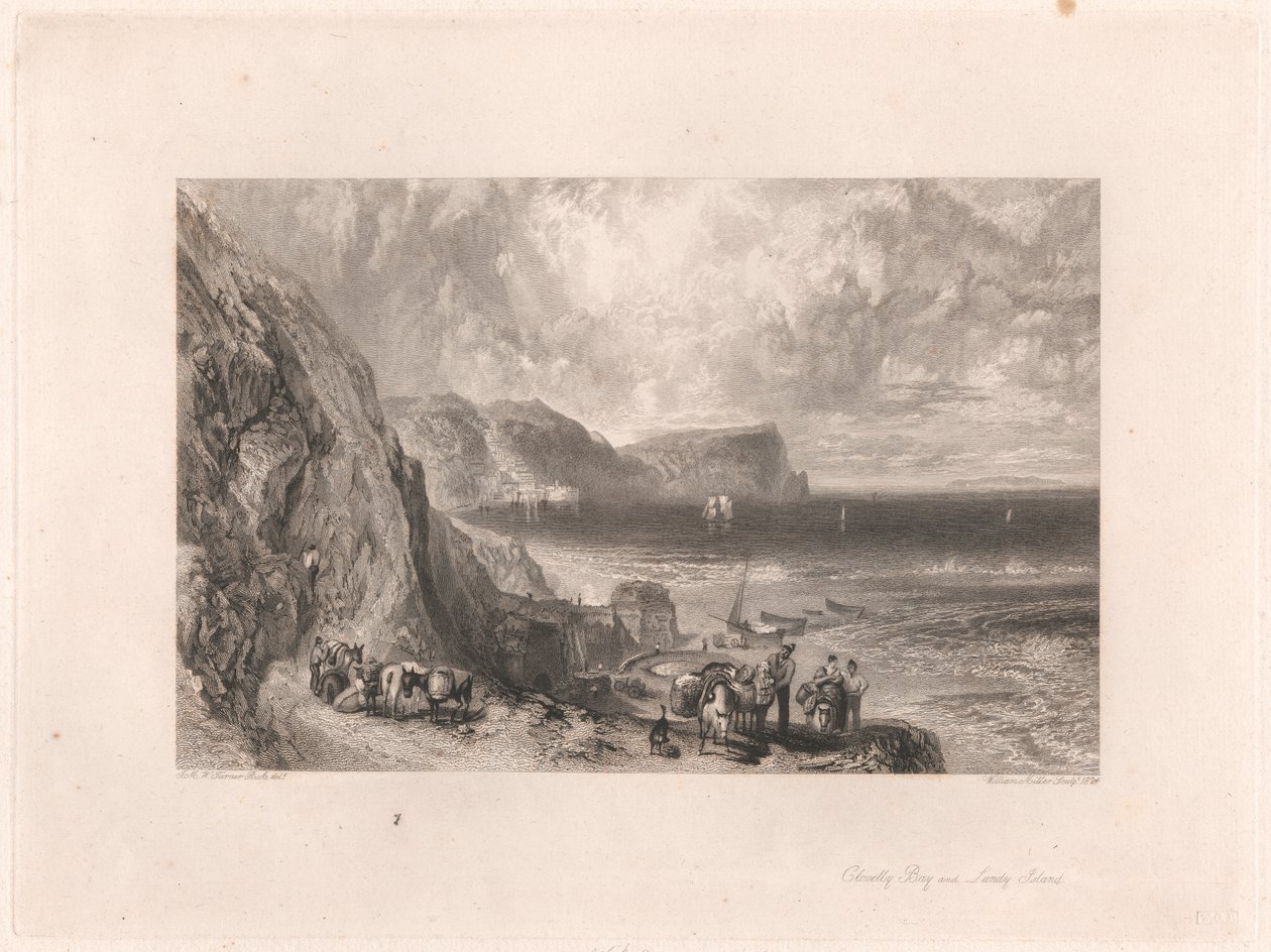 Clovelly Bay und Lundy Island von William Miller