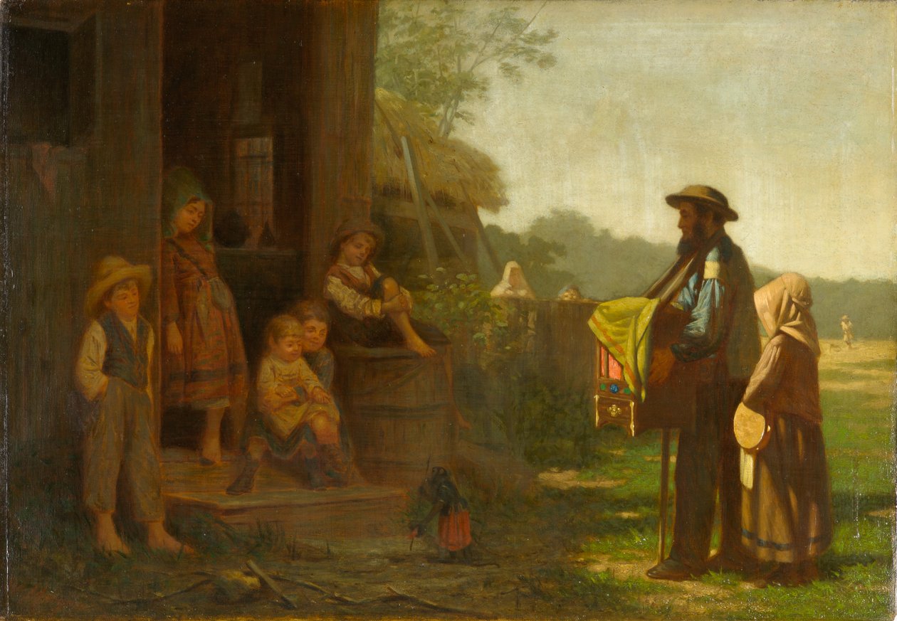 Der Leierkastenmann, ca. 1865-75 von William Morgan