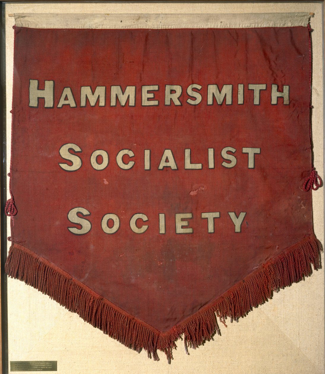 Banner der Hammersmith Socialist Society (Textil) von William Morris