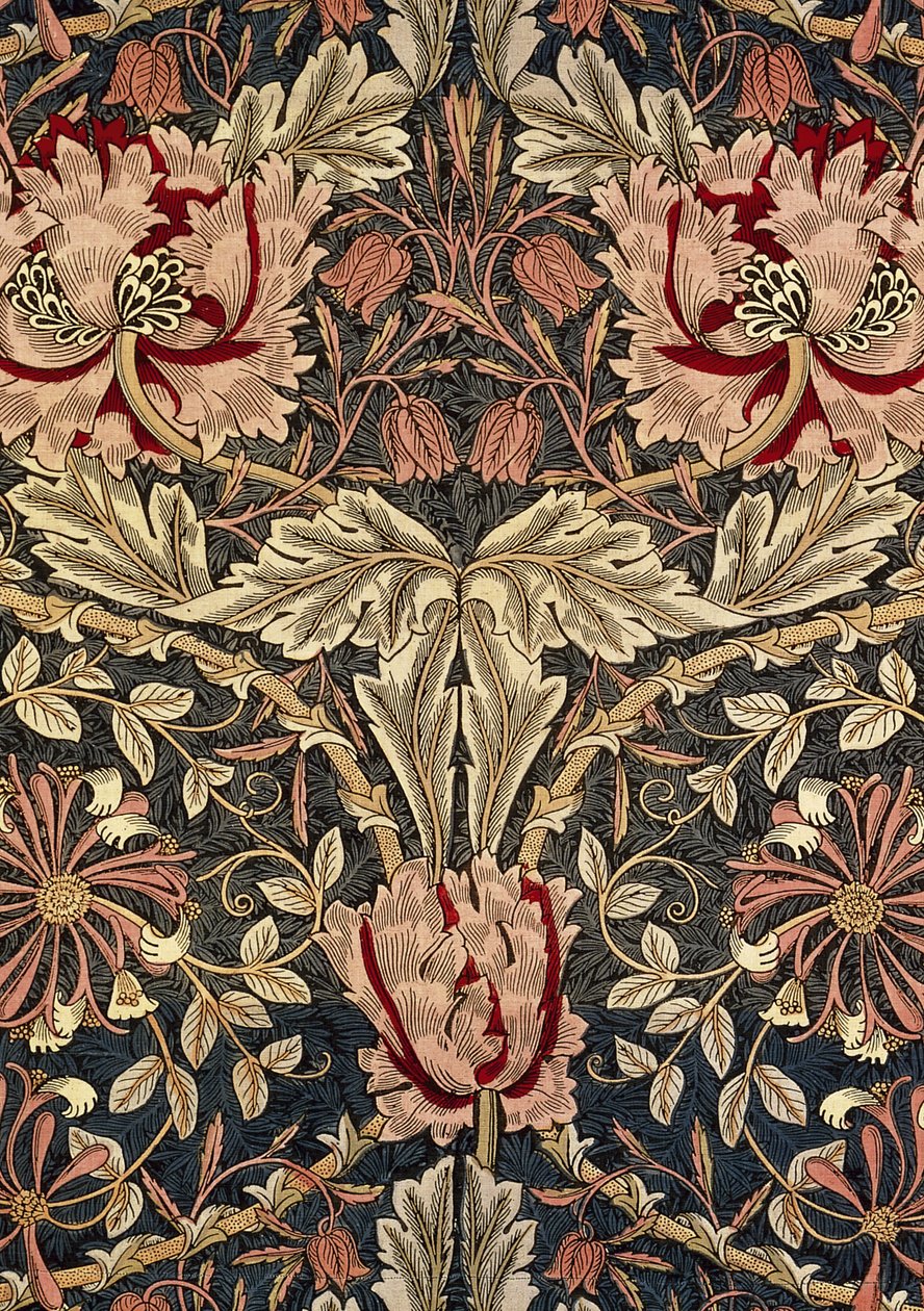 Dekorativer Stoff, 1876-1890 von William Morris Tapestry Works