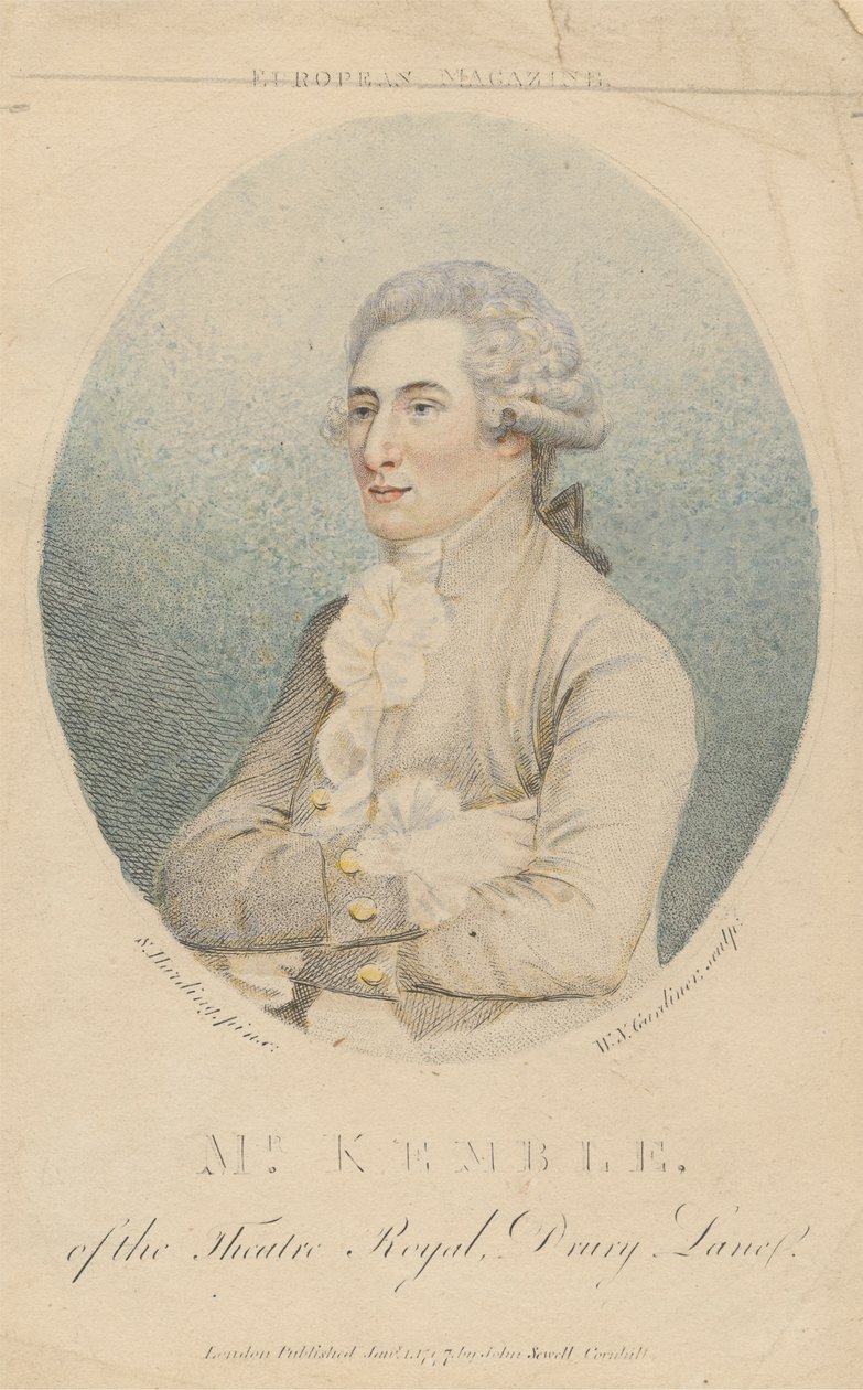Mr. Kemble, vom Theatre Royal, Drury Lane von William Nelson Gardiner
