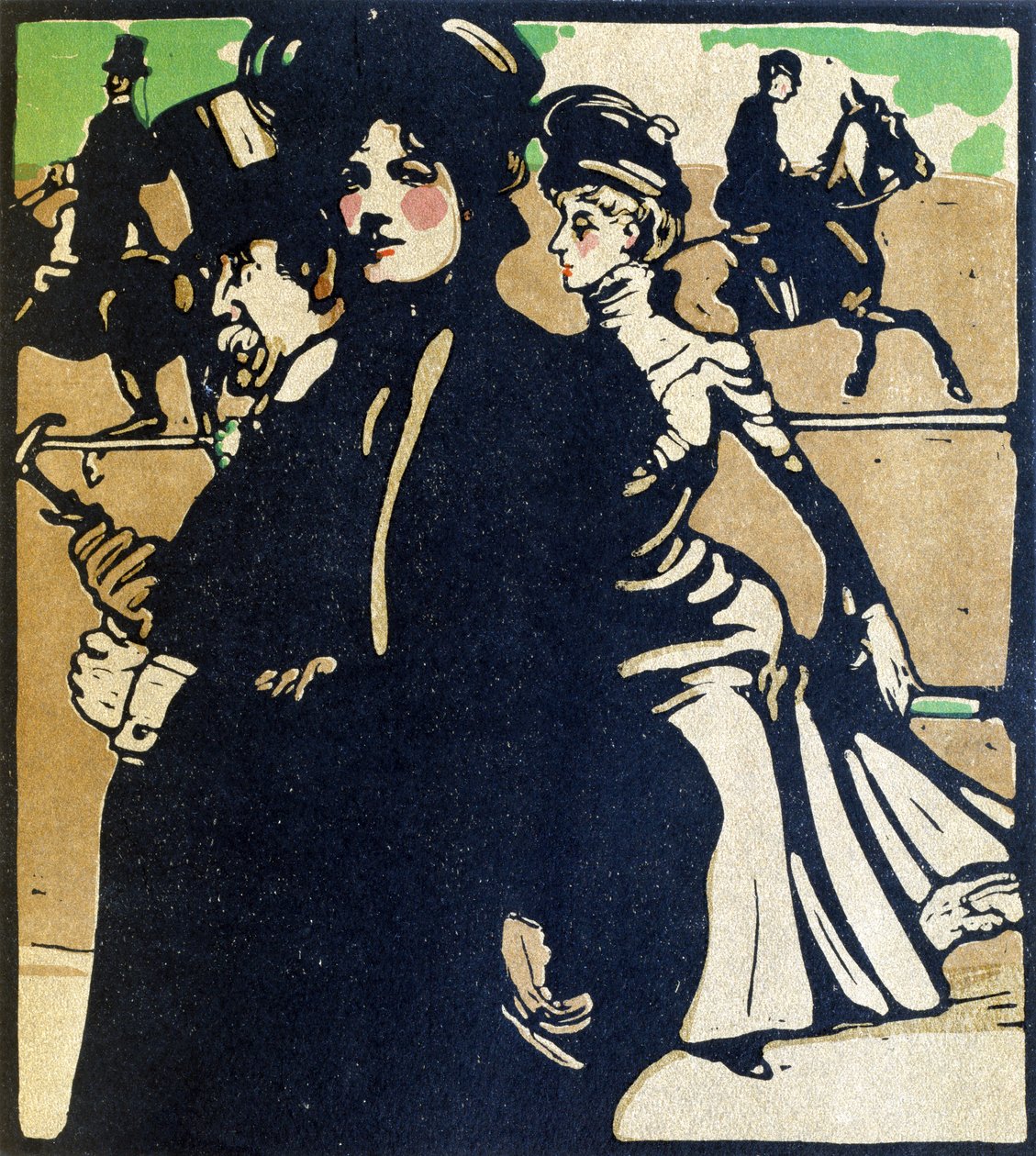 Ein Tag auf der Rennbahn, Illustration aus 