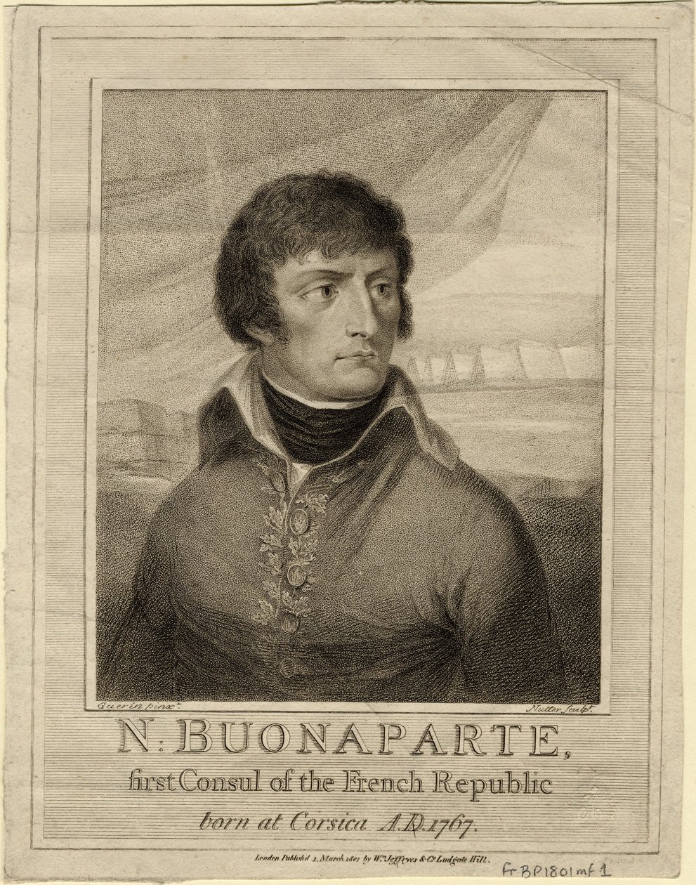 Napoleon Bonaparte als Erster Konsul von Frankreich, 1801 von William Nutter