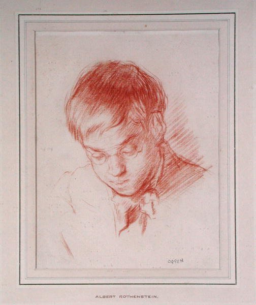 Porträt von Albert Rothenstein (Rutherstone) (1881-1953) 1899 von William Orpen