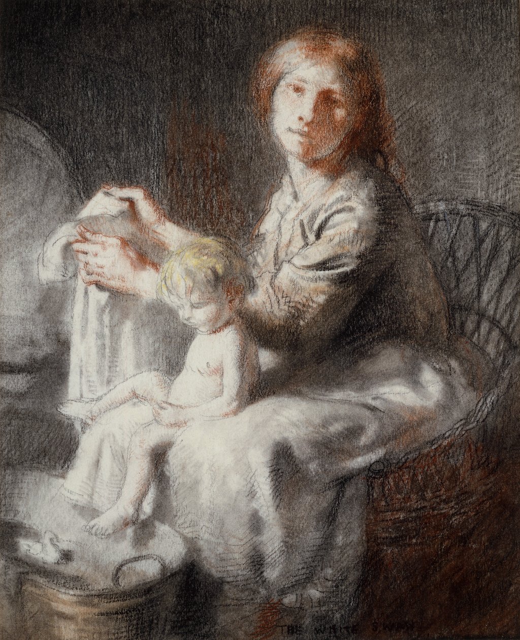 Der weiße Schwan (Grace und Kit) von William Orpen