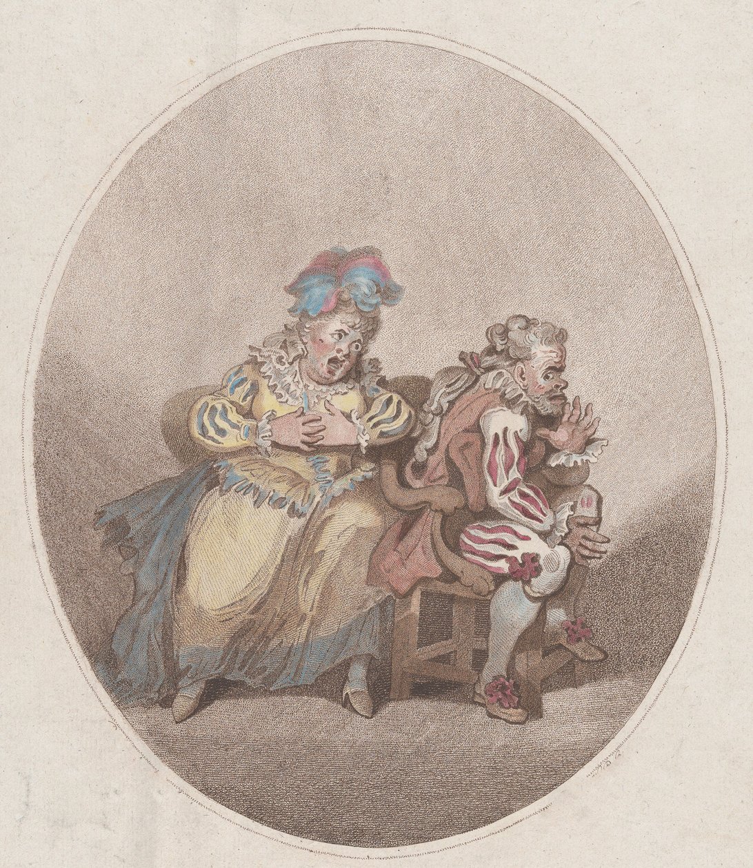 Die Anstandsdame und der kleine Isaac, 1. April 1784 von William Paulet Carey