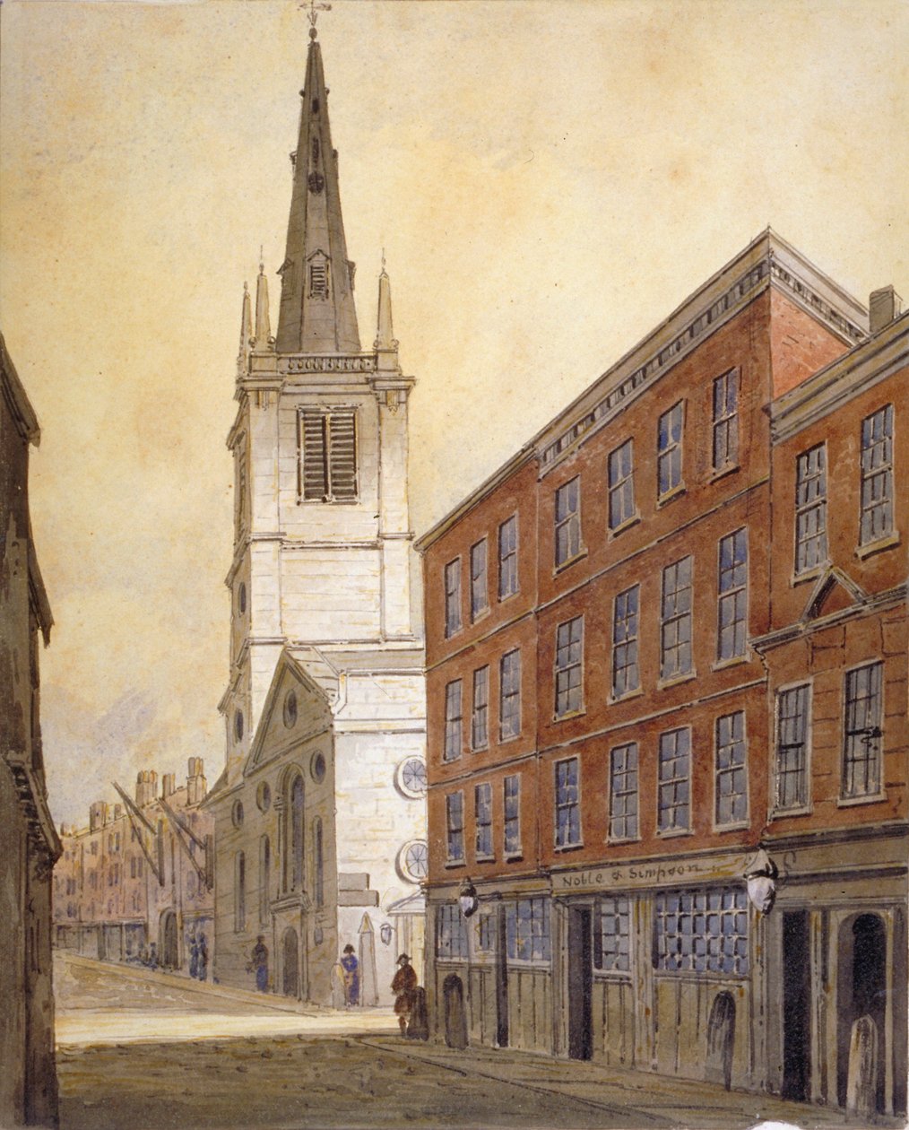 Kirche St. Margaret Pattens, Eastcheap, City of London, 1815 von William Pearson