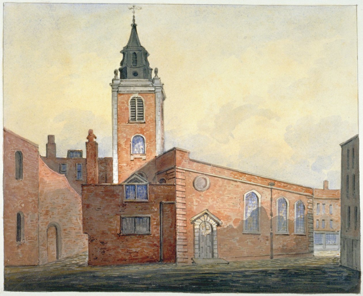 Kirche St. Michael Bassishaw, City of London, 1815 von William Pearson