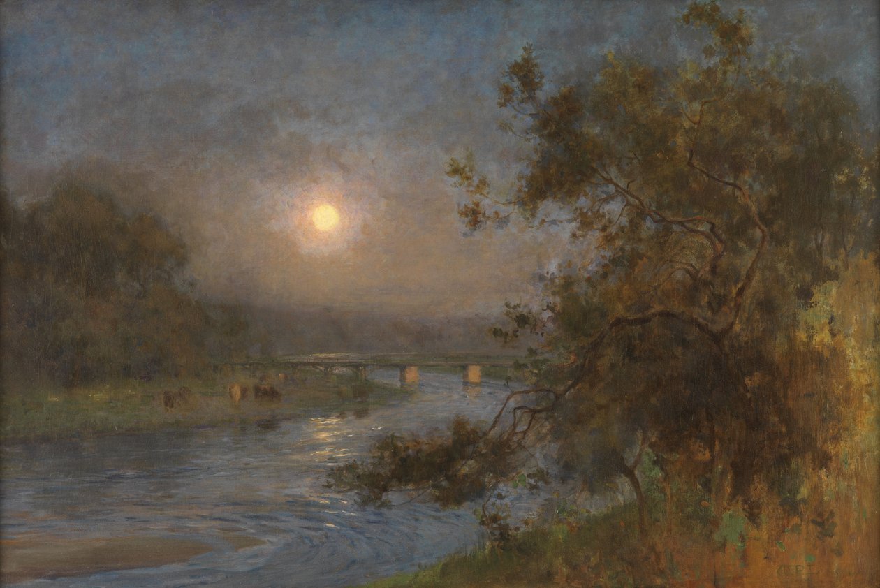 Wenn die Dämmerung unter dem Mond verblasst von William Playfair Dickson