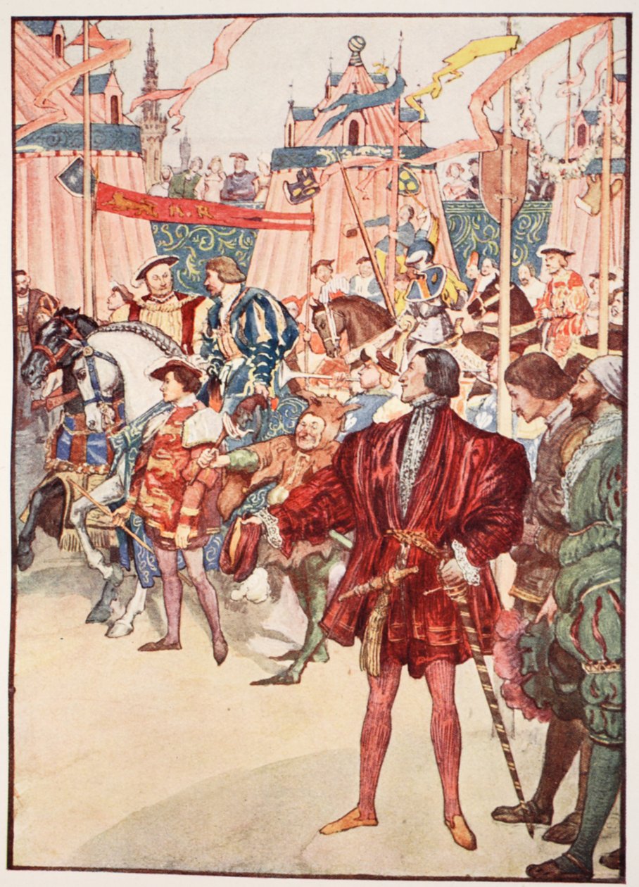 Das Feld des Goldenen Tuchs, Juni 1520, Illustration aus 