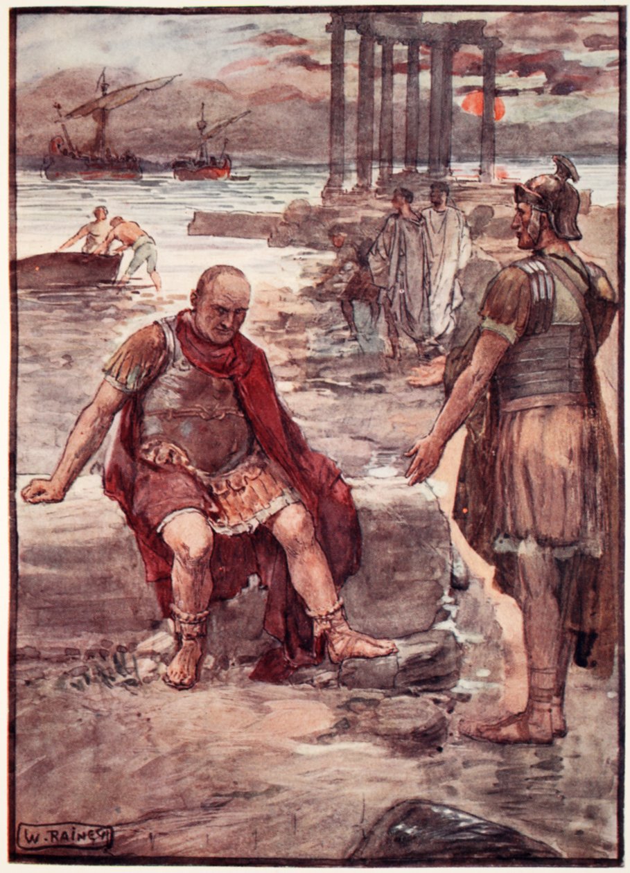 Der verbannte Marius in den Ruinen von Karthago, Illustration aus 