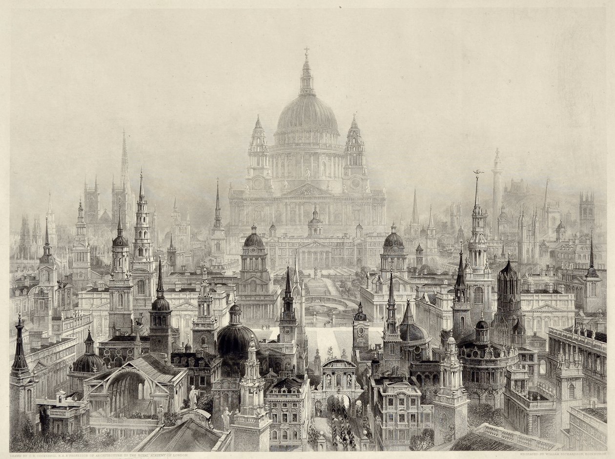 Hauptgebäude von Sir Christopher Wren von William Richardson