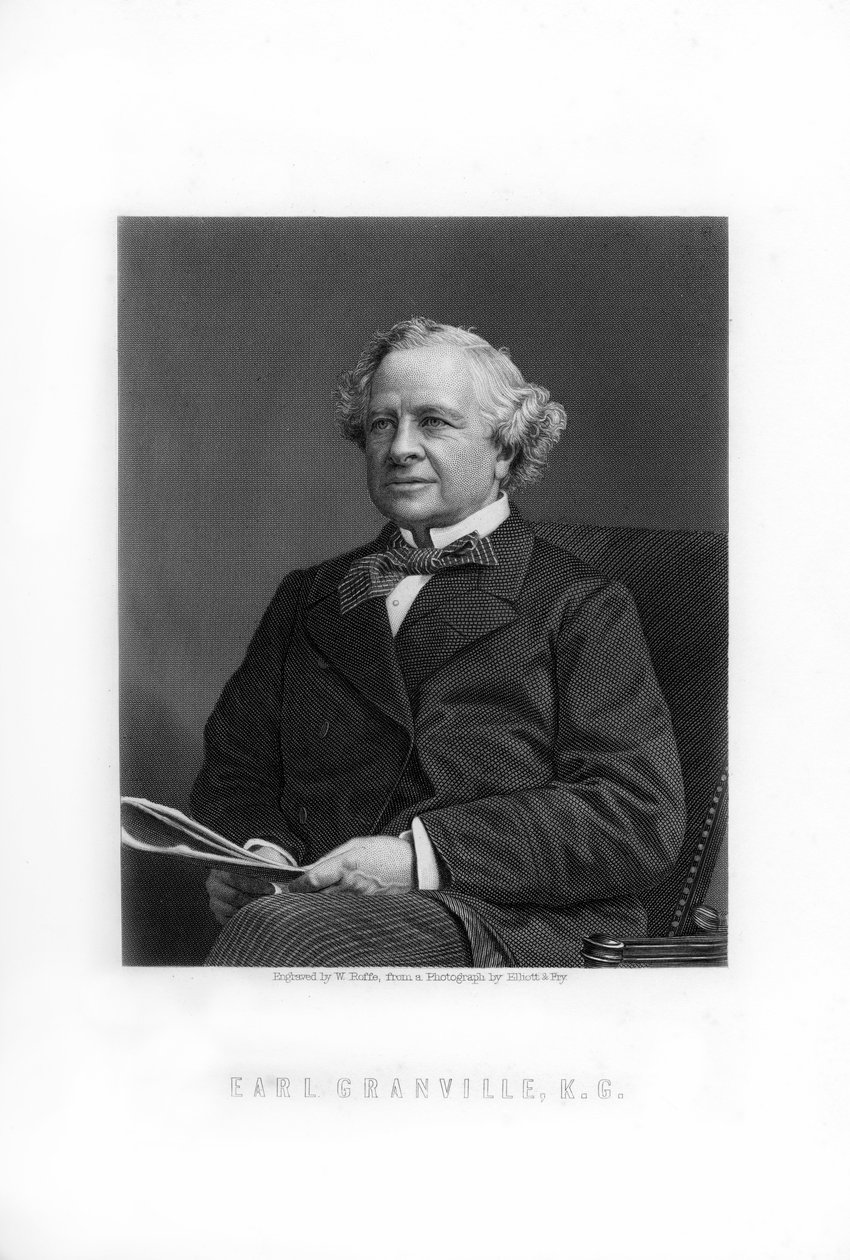 Granville George Leveson-Gower, 2. Earl Granville, britischer liberaler Staatsmann von William Roffe
