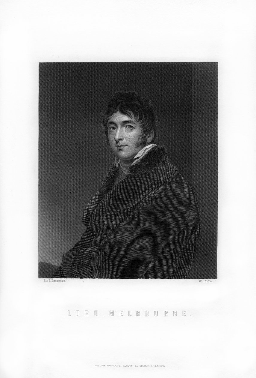 William Lamb, 2. Viscount Melbourne, britischer Whig-Politiker und Premierminister, 1893 von William Roffe