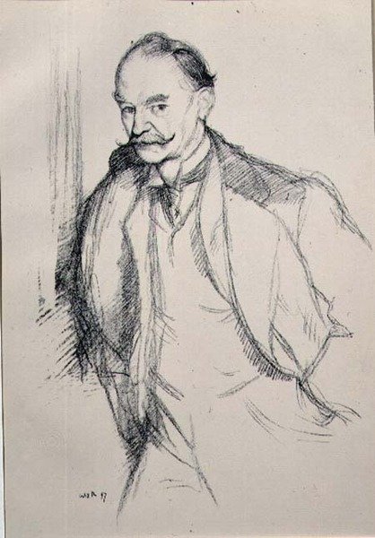 Porträt von Thomas Hardy (1840-1928) aus der Serie 