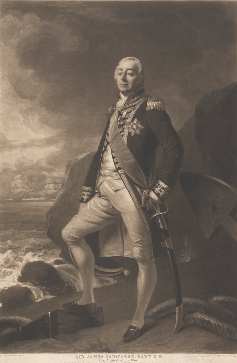 Sir James Saumarez, 1. Baron de Saumarez von William Say
