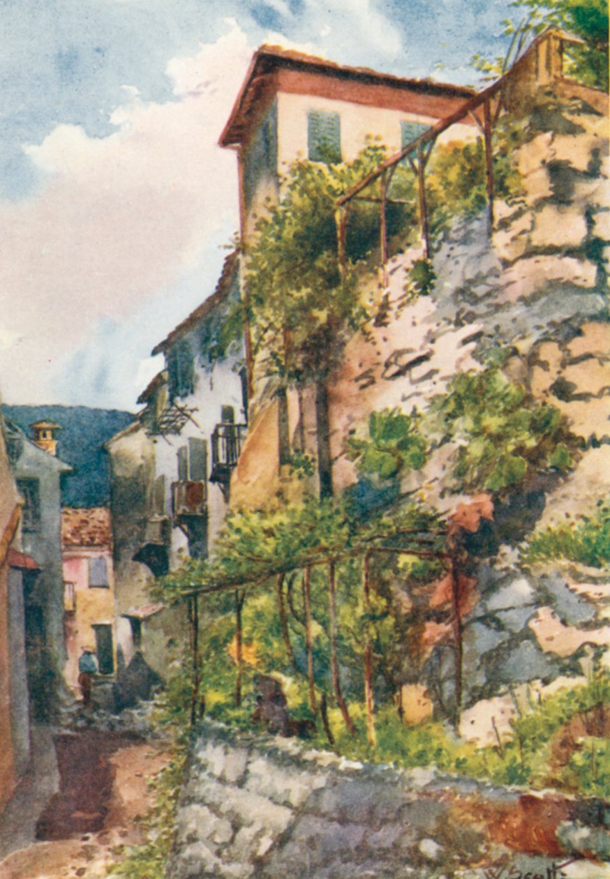 Straße in Falicon von William Scott