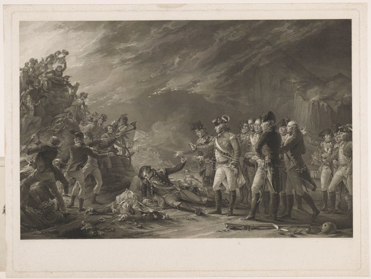 Der Ausfall, gemacht von der Garnison von Gibraltar am Morgen des 27. November 1781 von William Sharp
