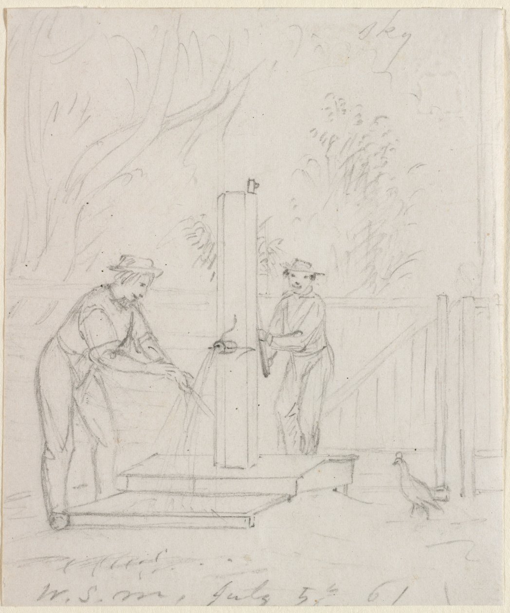 Am Brunnen, 1861 von William Sidney Mount
