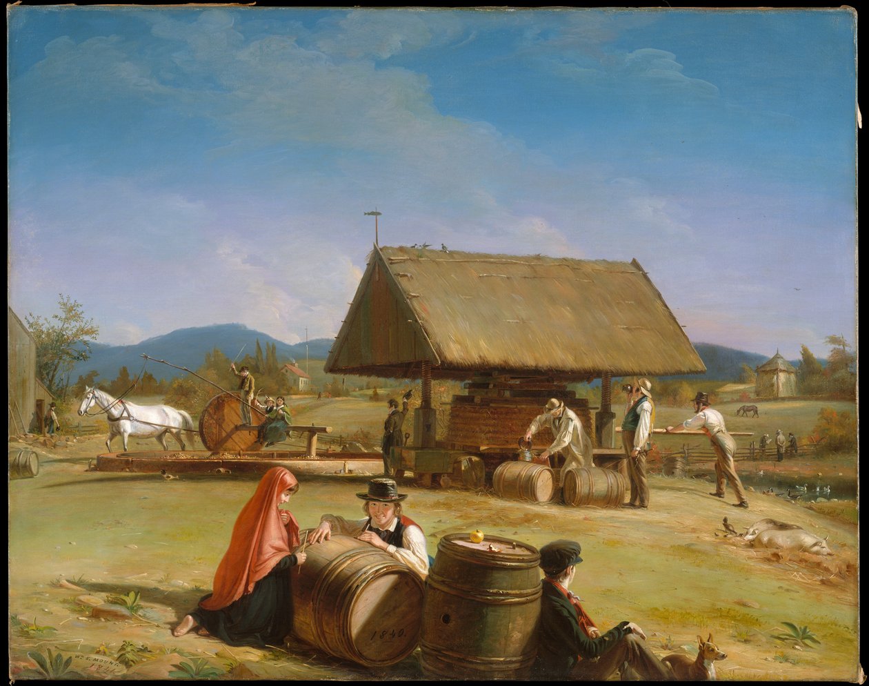 Apfelweinherstellung von William Sidney Mount