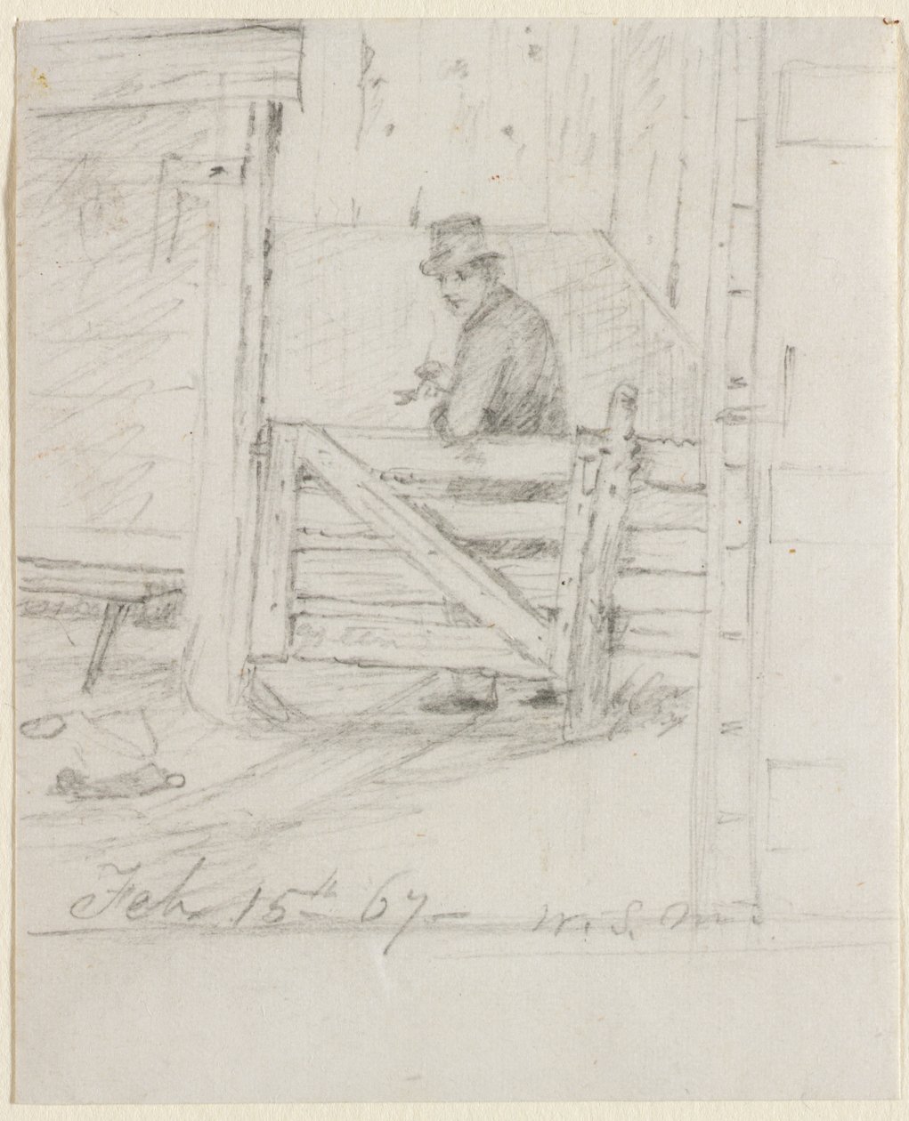 Rast am Zaun von William Sidney Mount