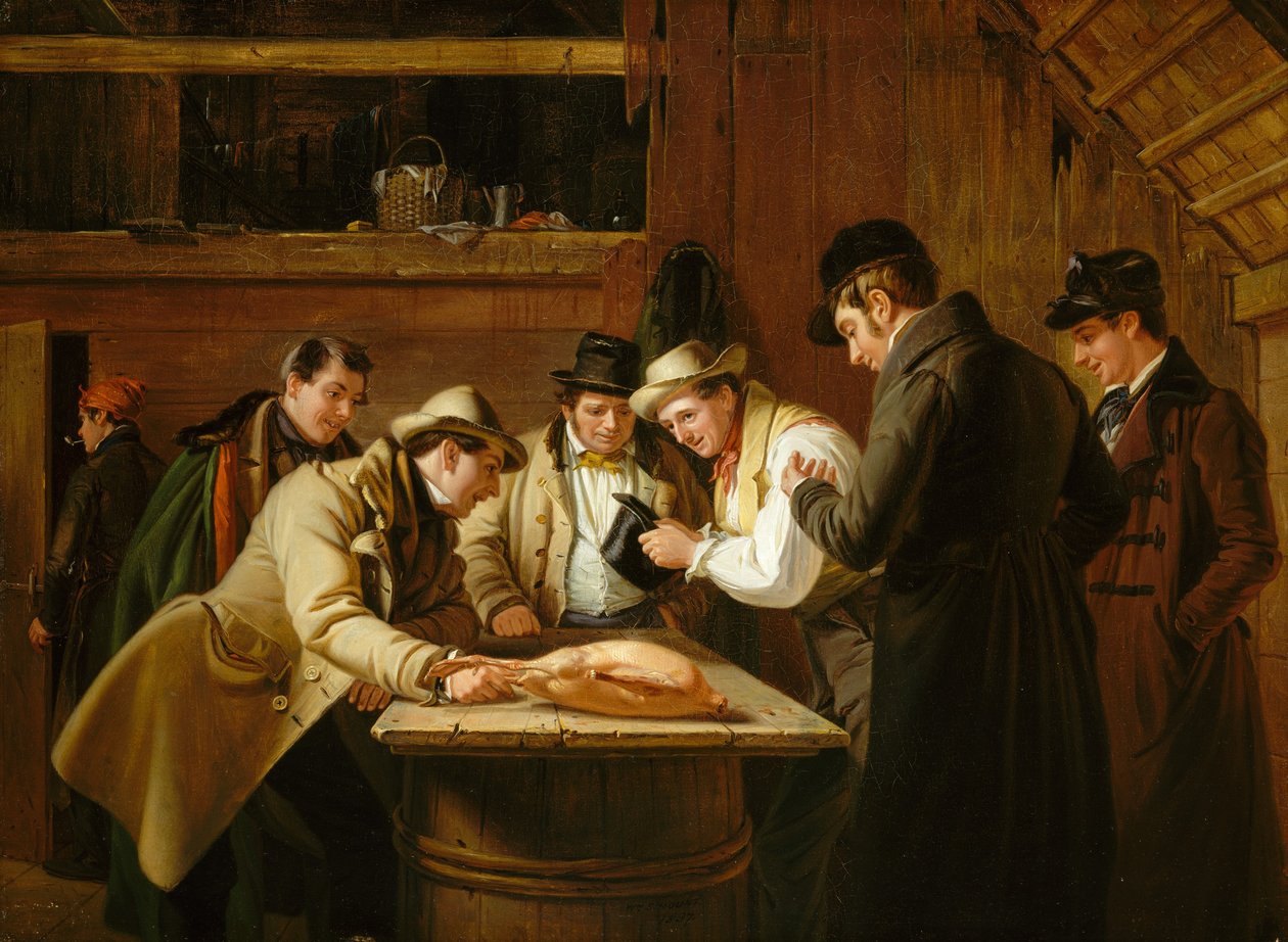Die Verlosung der Gans, 1837 von William Sidney Mount