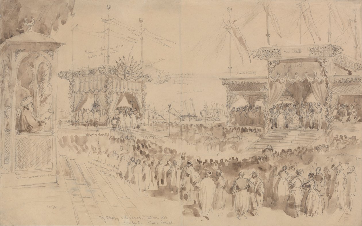 Die Segnung des Suezkanals, 16. November 1869 von William Simpson