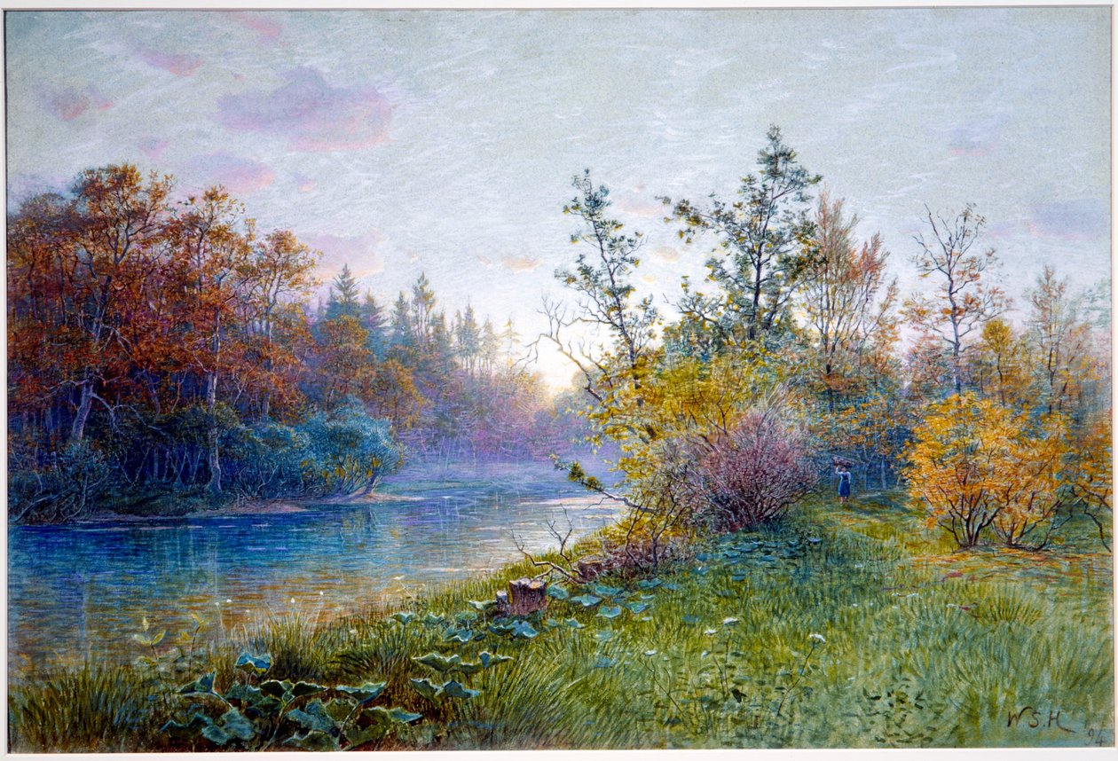 Mühlendamm in Traunstein von William Stanley Haseltine