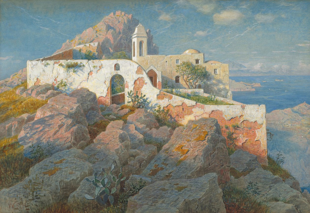 Santa Maria a Cetrella, Anacapri von William Stanley Haseltine