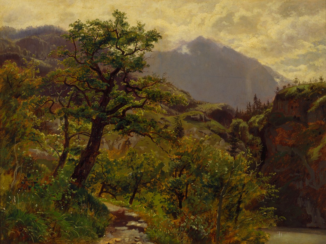 Schwyz in der Nähe von Brunnen von William Stanley Haseltine