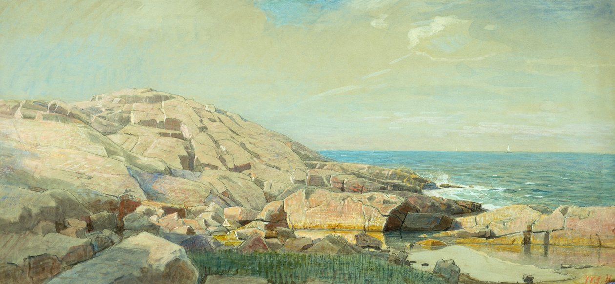 Die Küste von Maine bei Sonnenuntergang von William Stanley Haseltine