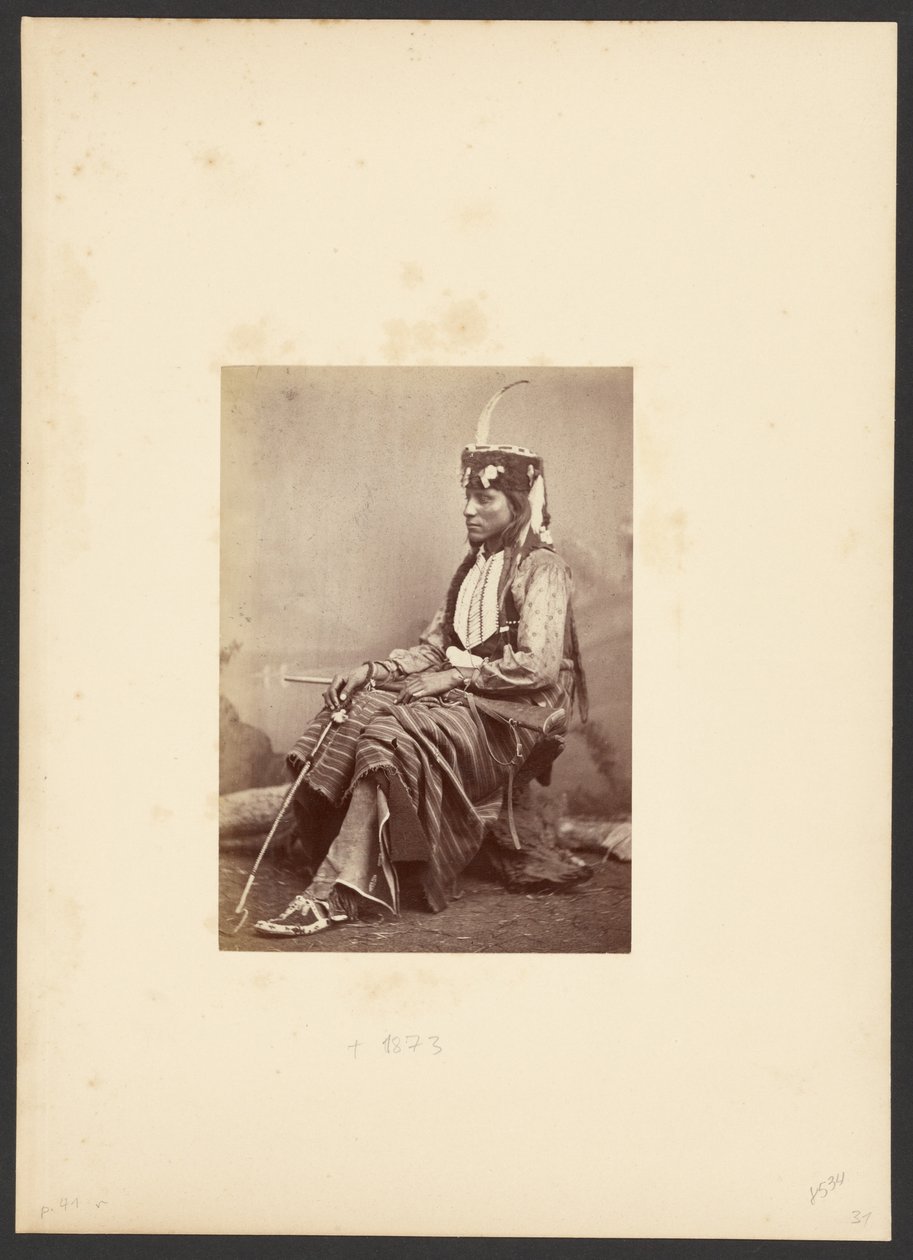 [Sitting-in-the-Saddle, oder Tau-ankia, Lone Wolfs Sohn] von William Stinson Soule