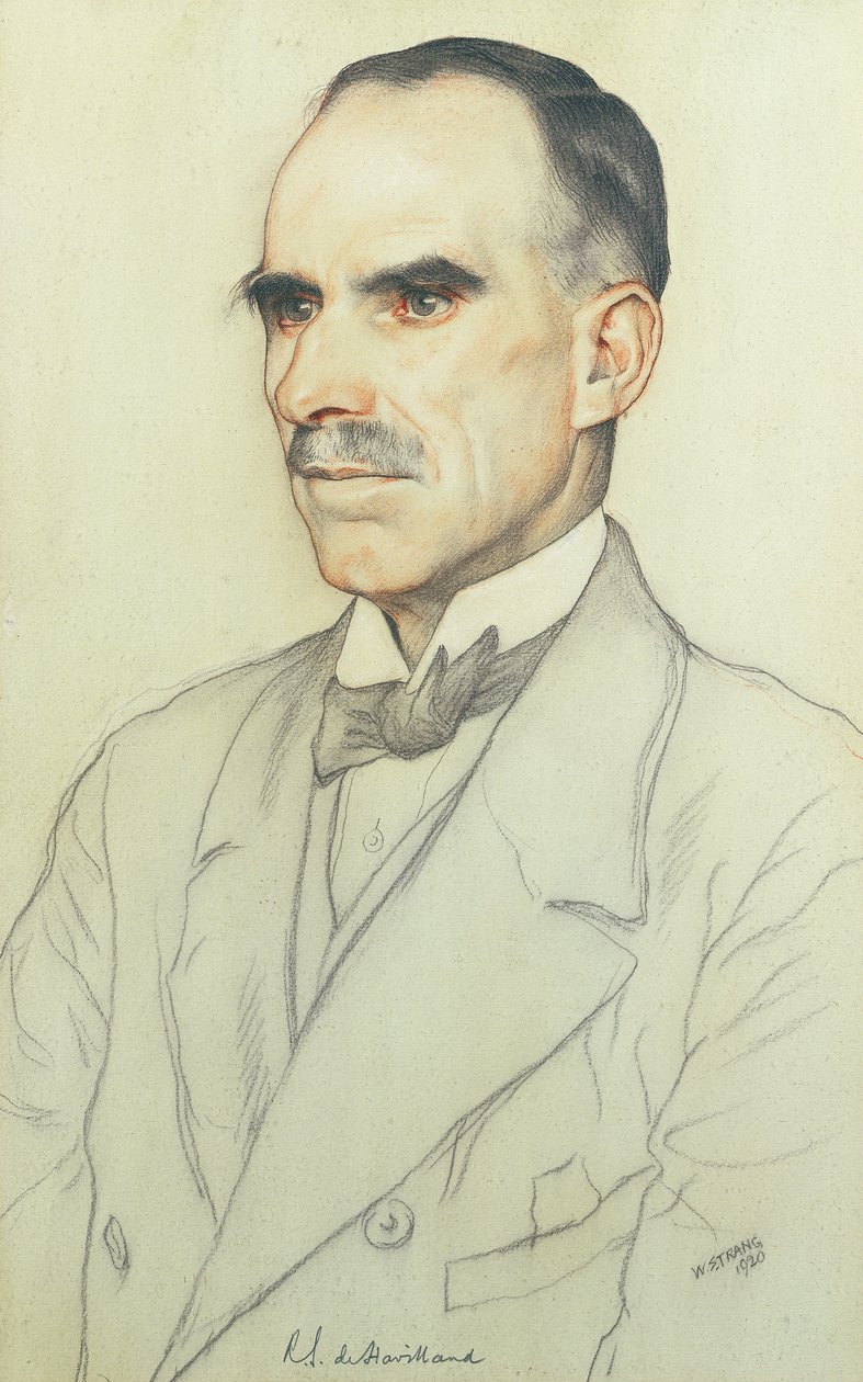 Porträt von William de Havilland, 1920 von William Strang