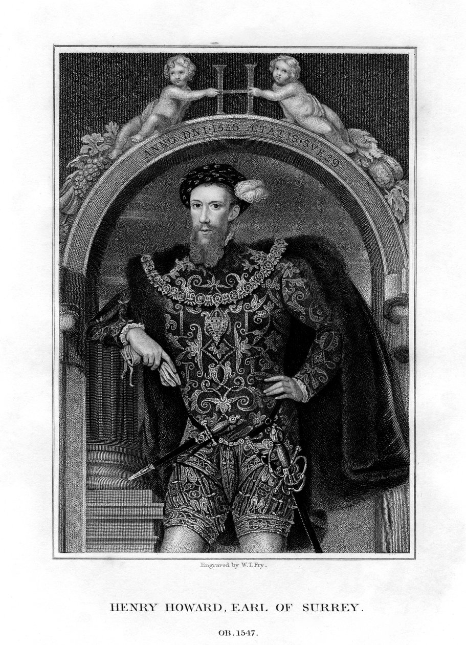 Henry Howard, Earl of Surrey, englischer Aristokrat und Dichter, 1829 von William Thomas Fry