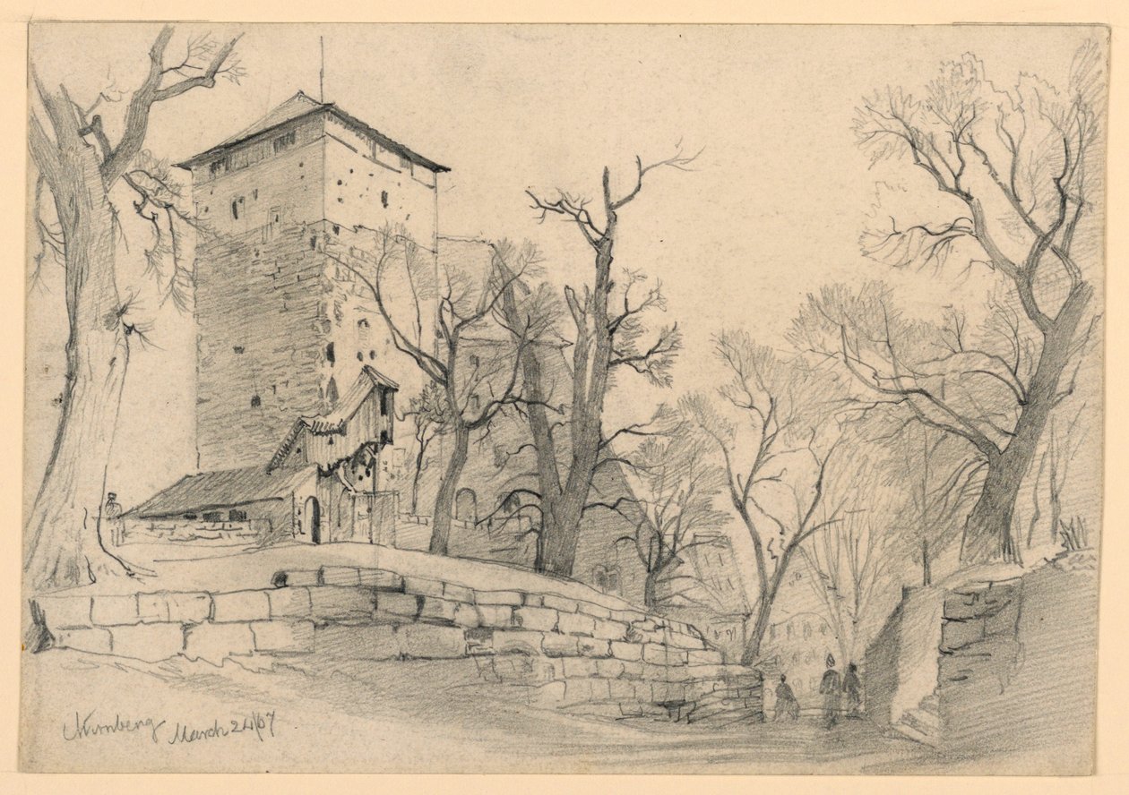 Nürnberger Burg, Deutschland von William Trost Richards