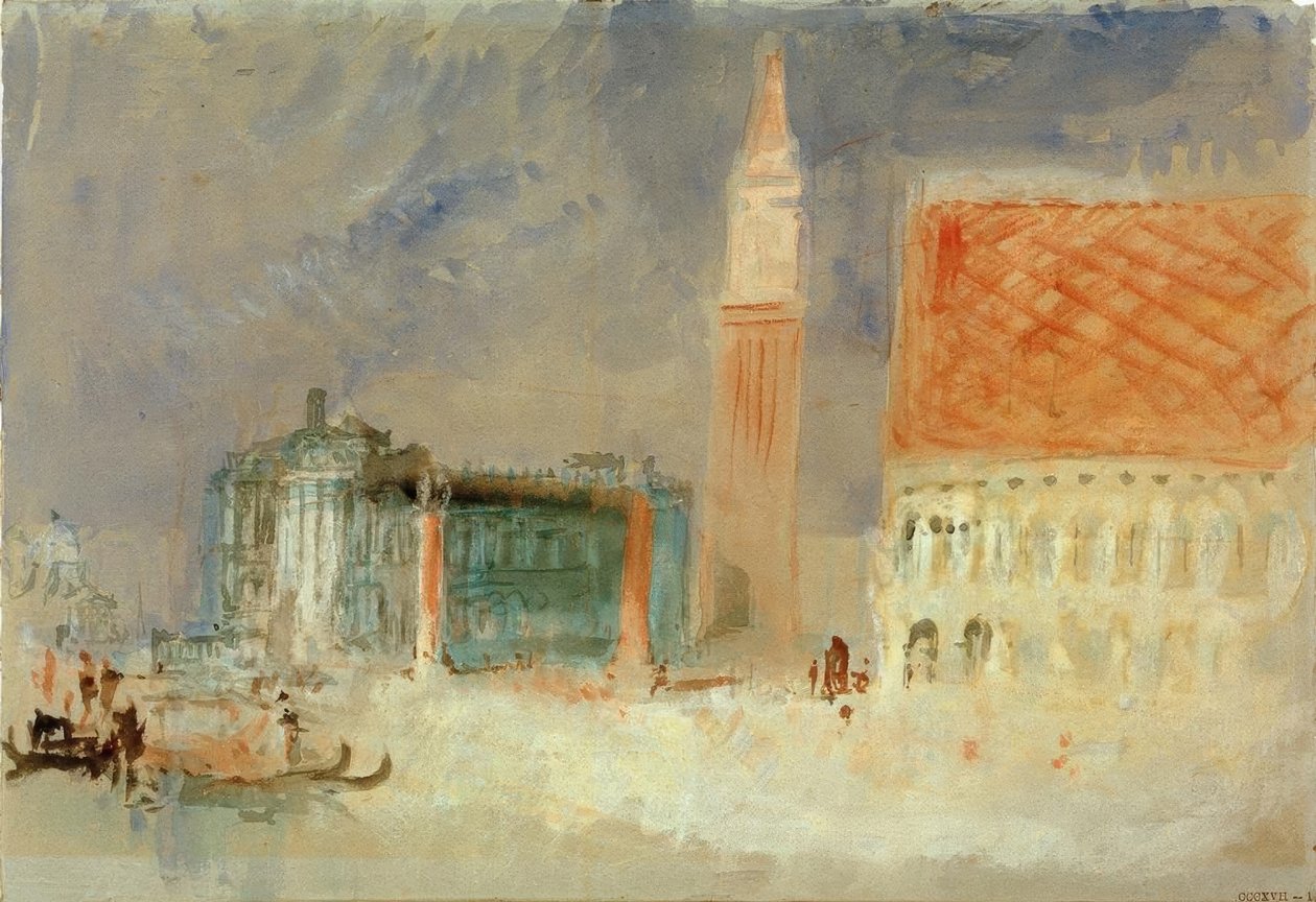 Die Piazzetta und der Dogenpalast vom Bacino von Joseph Mallord William Turner