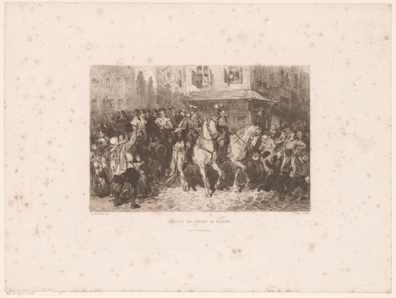 Einzug der Edlen in Brüssel, 1566 von William Unger