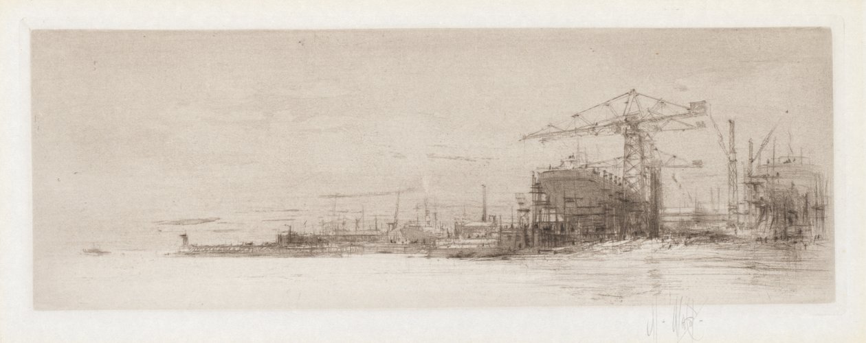 Der Clyde aus der Serie Die Arterien Großbritanniens von William Walcot
