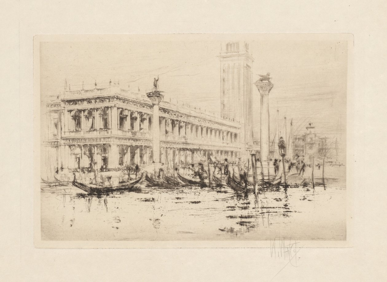 Die Venedig-Serie: Die Bibliothek von St. Markus von William Walcot
