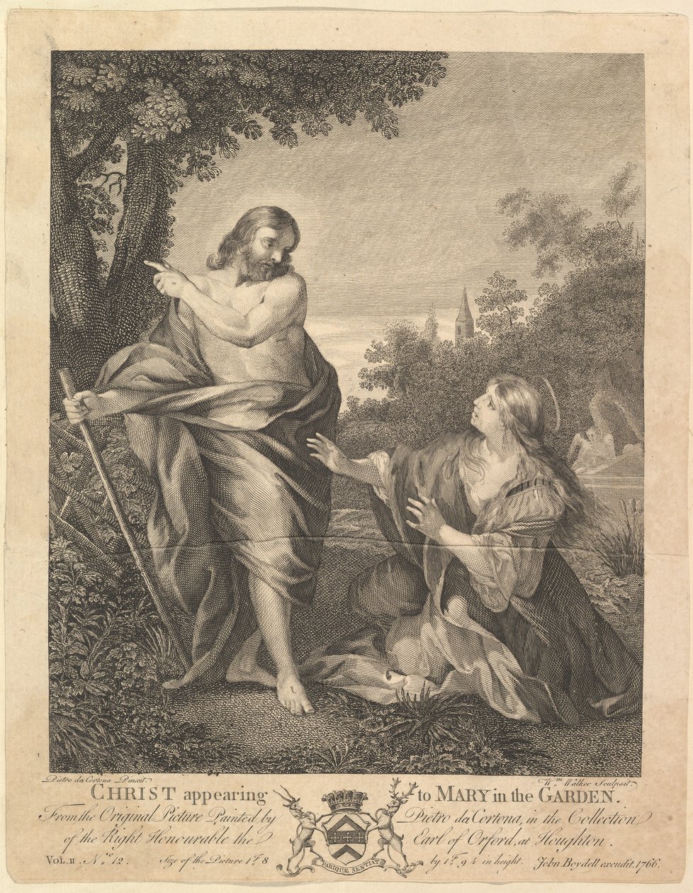 Christus erscheint Maria im Garten, vor 1766 von William Walker