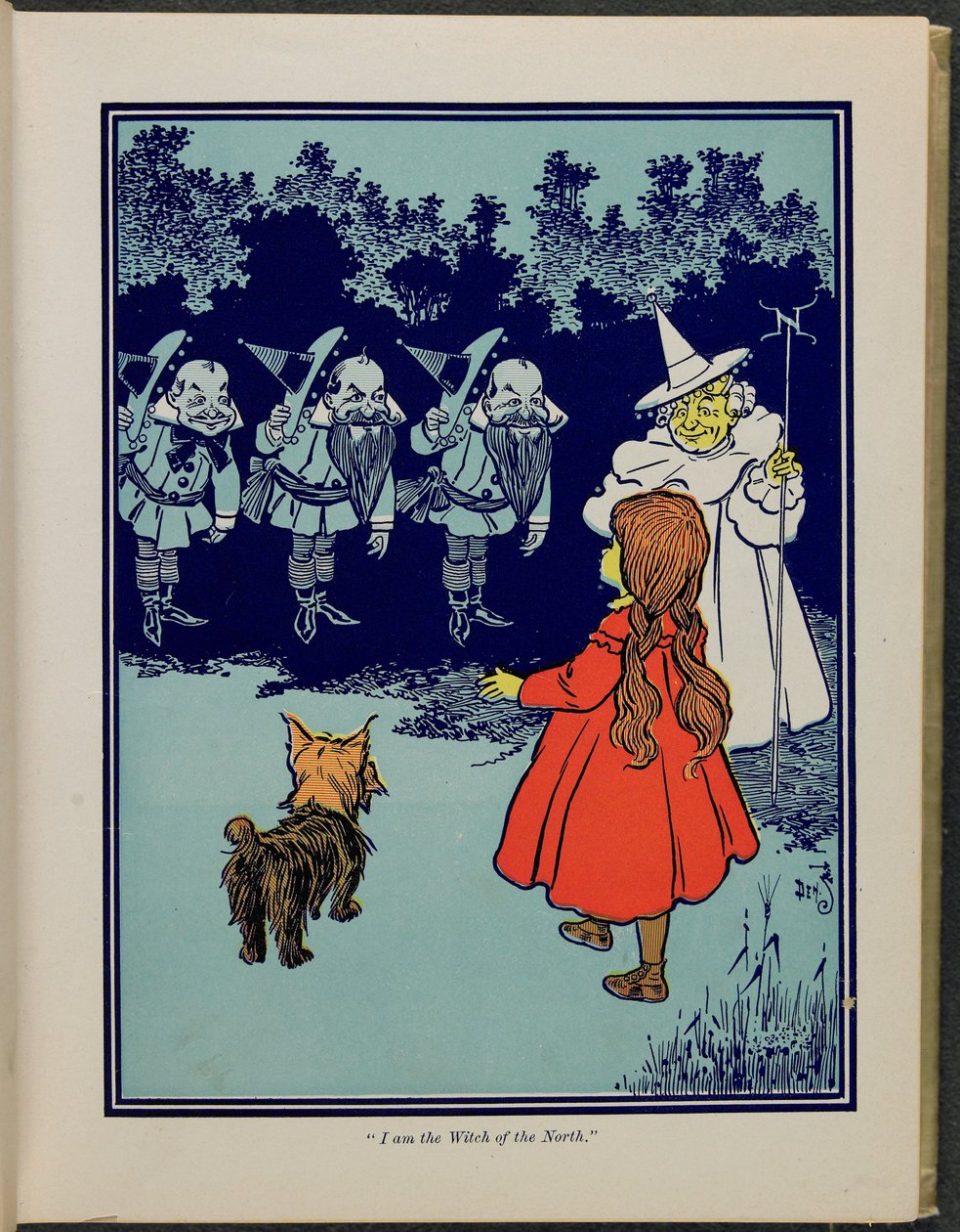"Ich bin die Hexe des Nordens", Illustration aus "Der wunderbare Zauberer von Oz" von Lyman Frank Baum von William Wallace Denslow