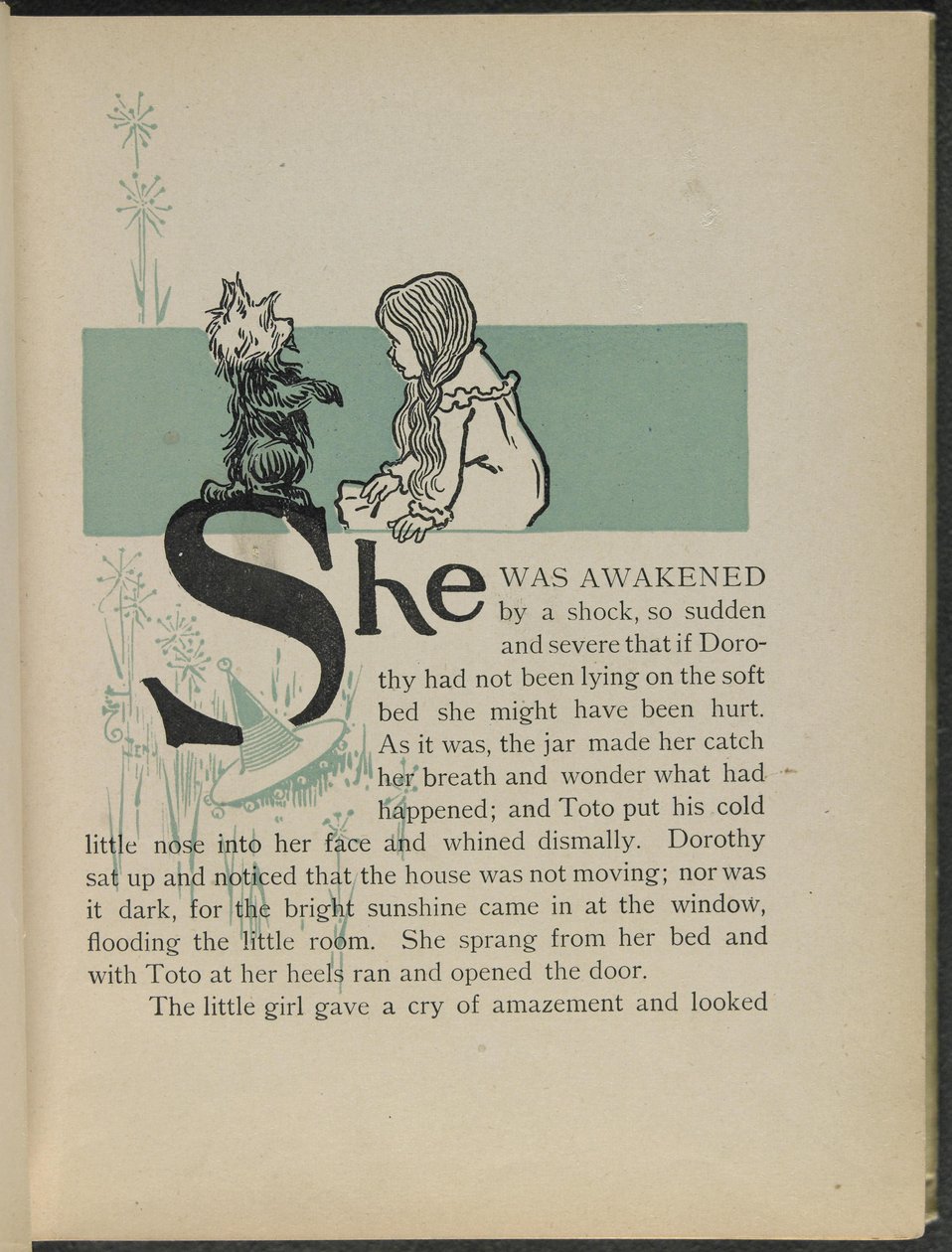 Illustration aus "Der wunderbare Zauberer von Oz" von Lyman Frank Baum von William Wallace Denslow