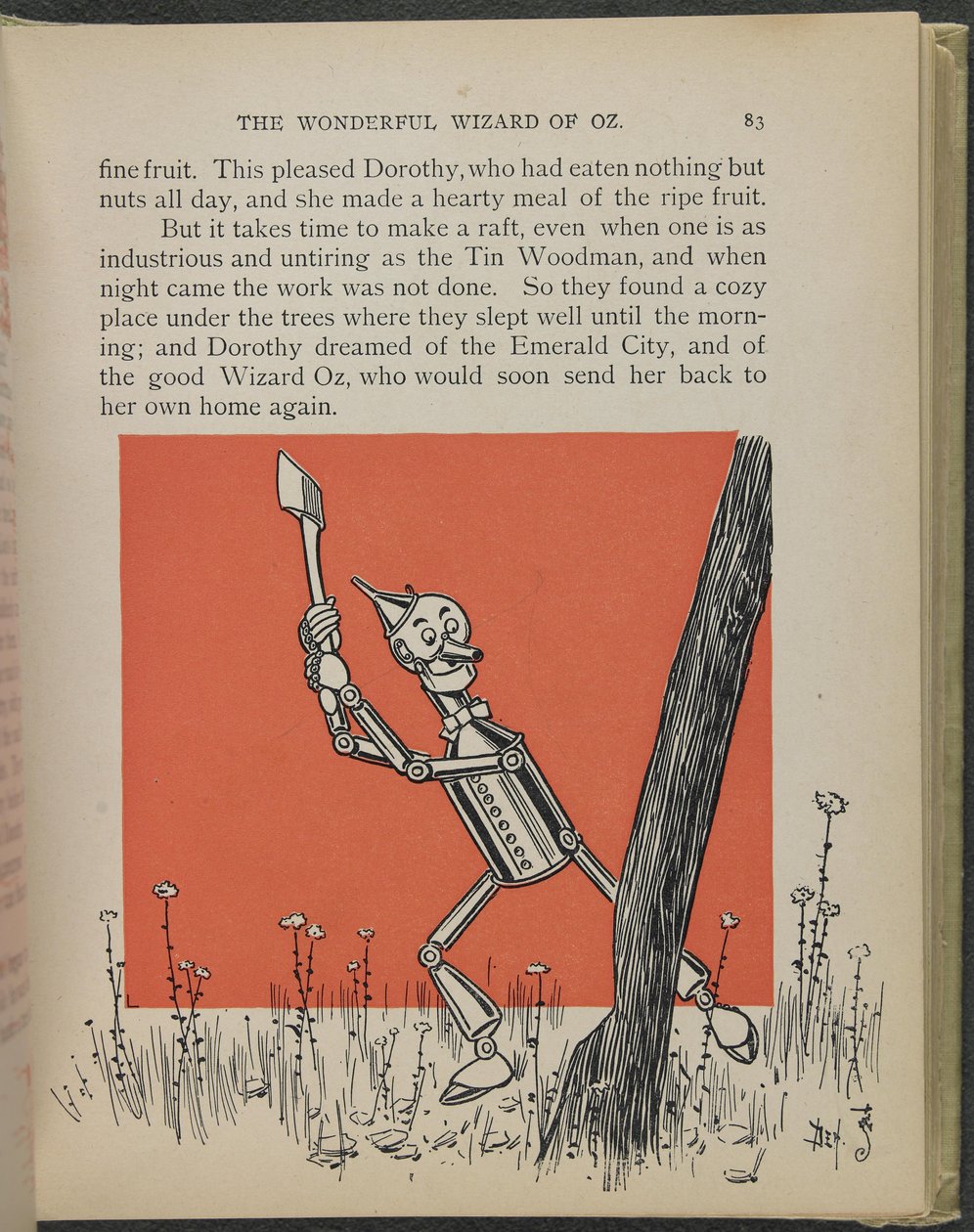 Illustration aus "Der wunderbare Zauberer von Oz" von Lyman Frank Baum von William Wallace Denslow