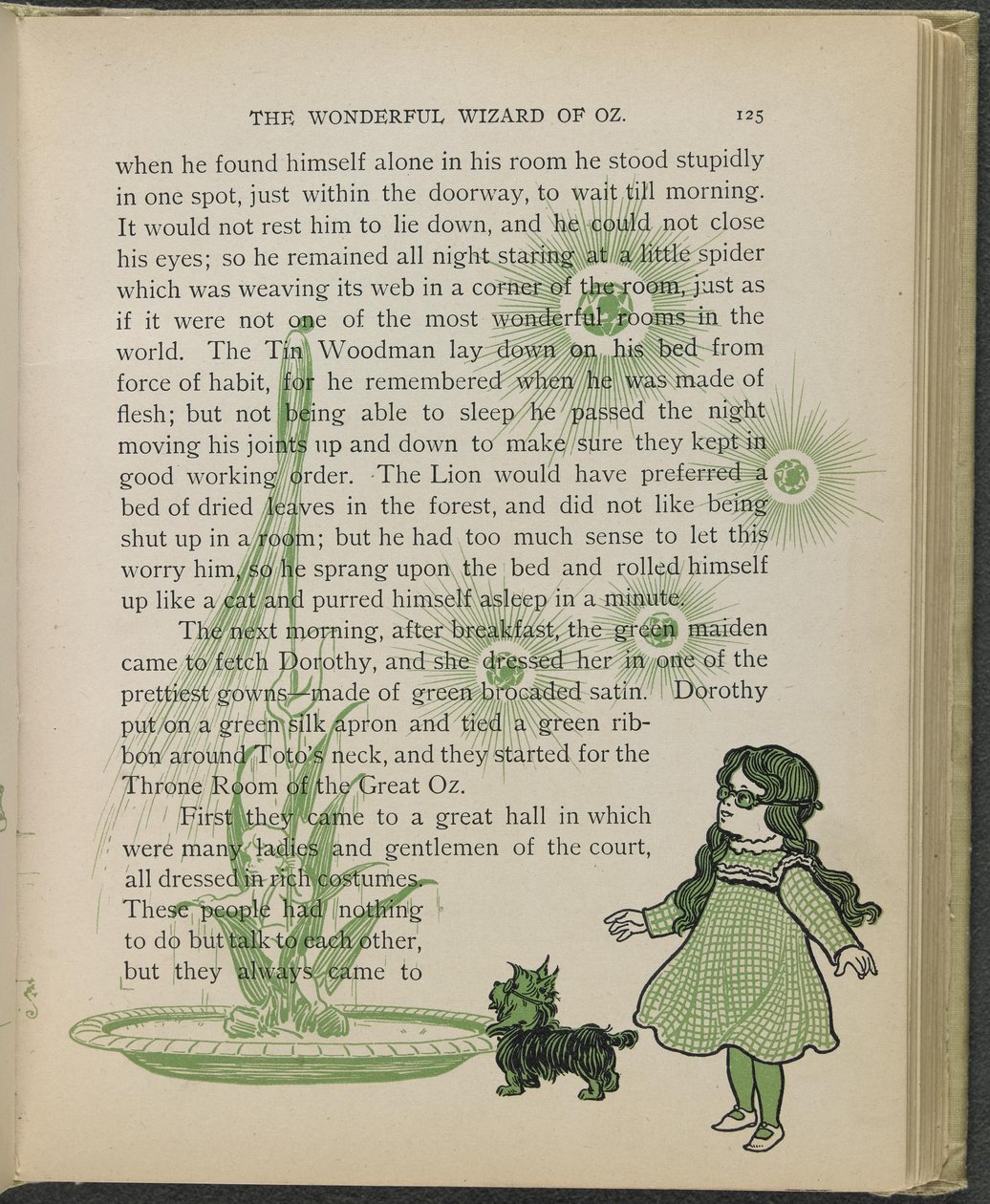 Illustration aus "Der wunderbare Zauberer von Oz" von Lyman Frank Baum von William Wallace Denslow