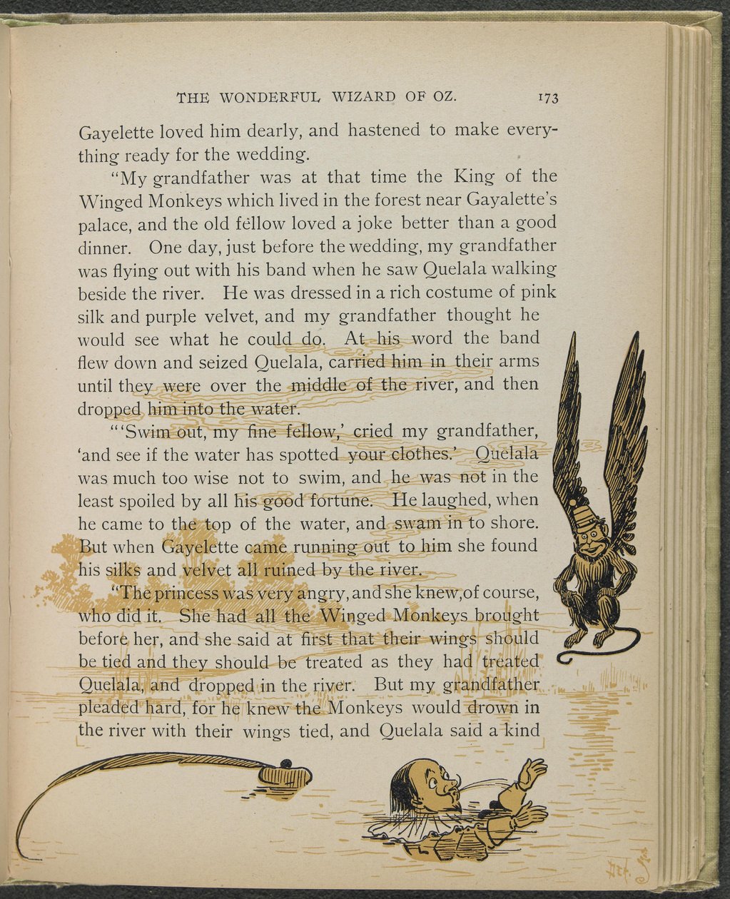 Illustration aus "Der wunderbare Zauberer von Oz" von Lyman Frank Baum von William Wallace Denslow