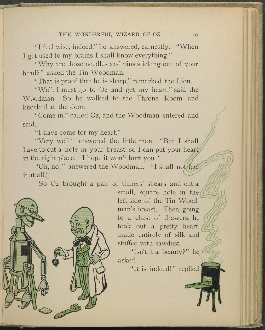 Illustration aus "Der wunderbare Zauberer von Oz" von Lyman Frank Baum von William Wallace Denslow