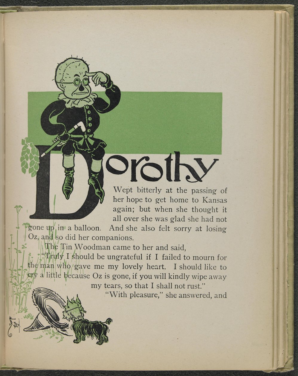 Illustration aus "Der wunderbare Zauberer von Oz" von Lyman Frank Baum von William Wallace Denslow