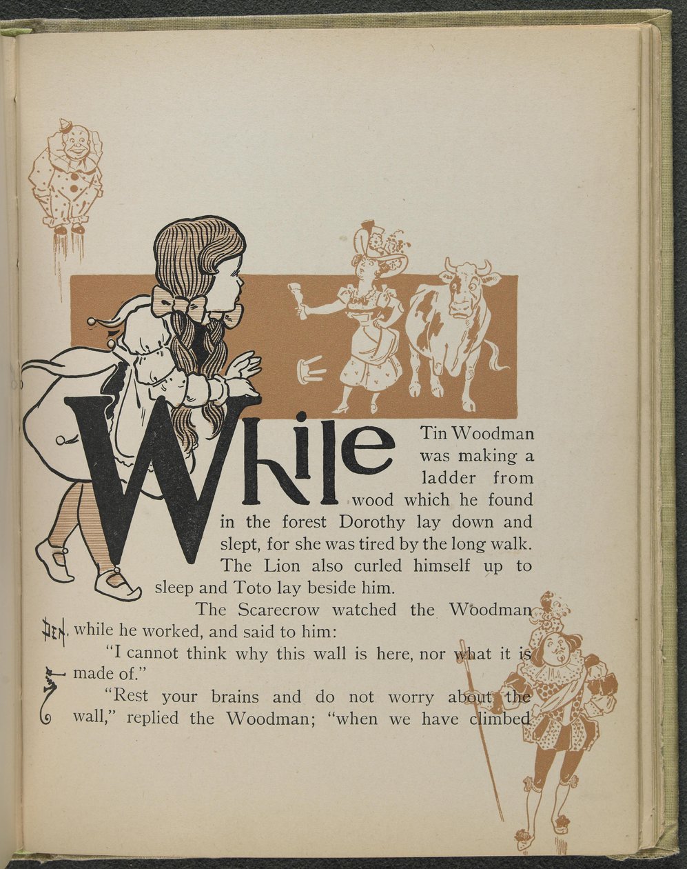 Illustration aus "Der wunderbare Zauberer von Oz" von Lyman Frank Baum von William Wallace Denslow