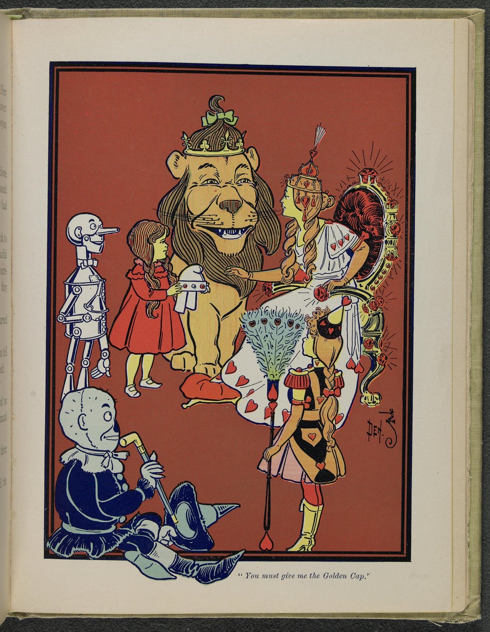 Illustration aus "Der wunderbare Zauberer von Oz" von Lyman Frank Baum von William Wallace Denslow